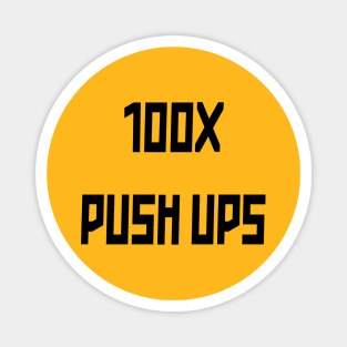 100X Push Ups Magnet